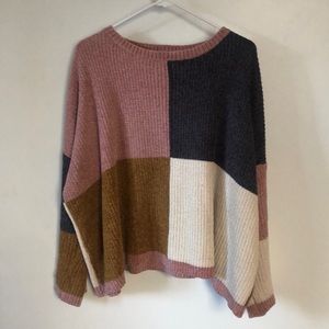 Lizard Thicket Color Block Sweater Size M